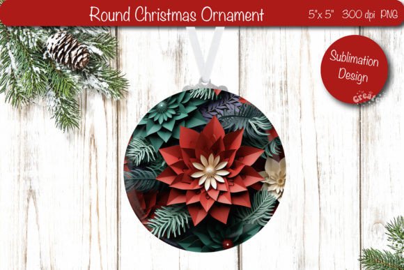 3D Christmas Ornaments Round Sublimation: Elevating Holiday Decor with Digital Precision
