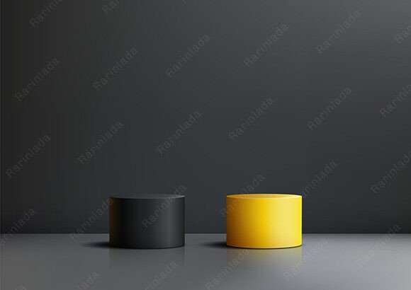 3D Design Black and Yellow Podium Guide