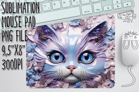 Cat in Flowers 3D Mouse Pad Sublimation Design: A Practical Guide for Creators