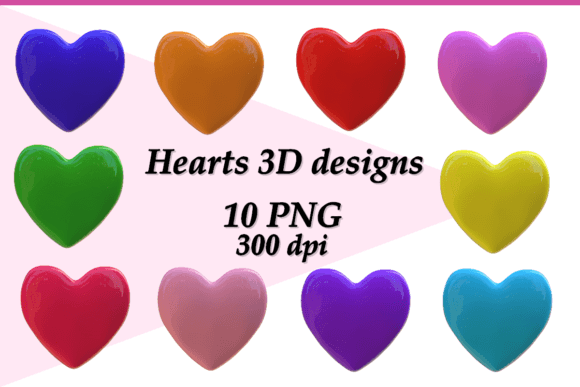 Colorful Hearts 3d Design: A Visual Guide