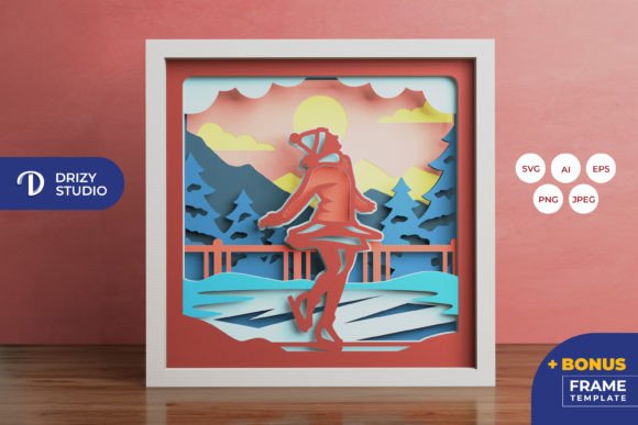 Crafting Winter Magic: A Complete Guide to the Ice Skating in Frozen Lake 3D Shadow Box
