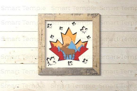 Creating Stunning Canada 3D Shadowbox Art with Nature SVG Files