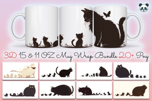 Creating the Perfect Gift with the Papa Cat Fathers Day Mug Wrap Bundle