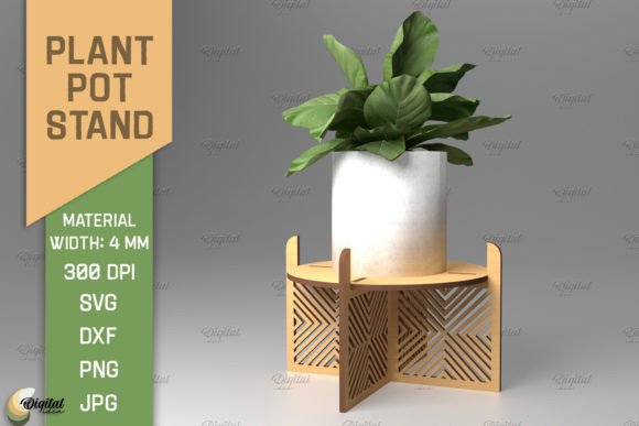 Designing Custom 3D Plant Stands with Laser Cut Files