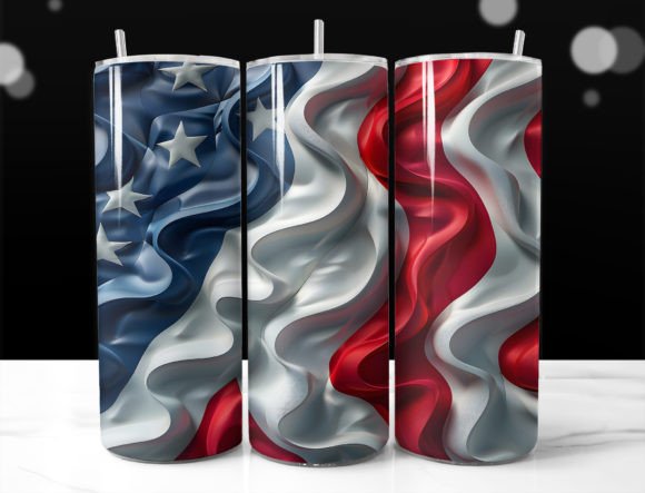 Elevate Your Drinkware: A Guide to 3D Patriotic American Flag Tumbler Wraps