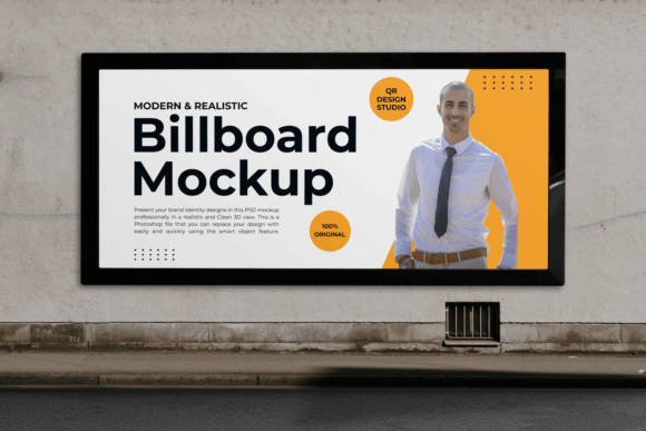 Elevating Brand Visibility with a Professional Street Wall Billboard Mockup