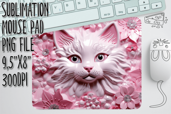 Garden Kitty 3D Mouse Pad Art: A Guide to High-Quality Sublimation Design