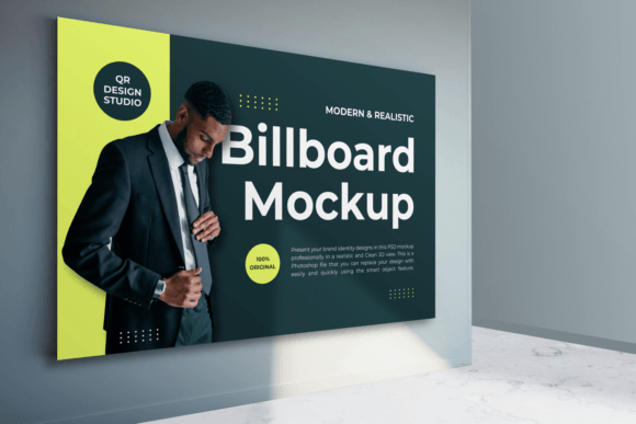 Indoor Billboard Mockup: Presenting Brand Identity in Realistic 3D
