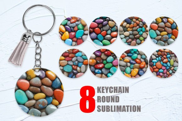 Keychain 3D Colored Stones: Elevating Sublimation Design with Precision and Style