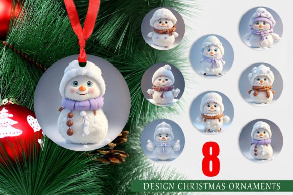 Mastering Holiday Decor with 3D Cute Snowman Christmas Ornaments