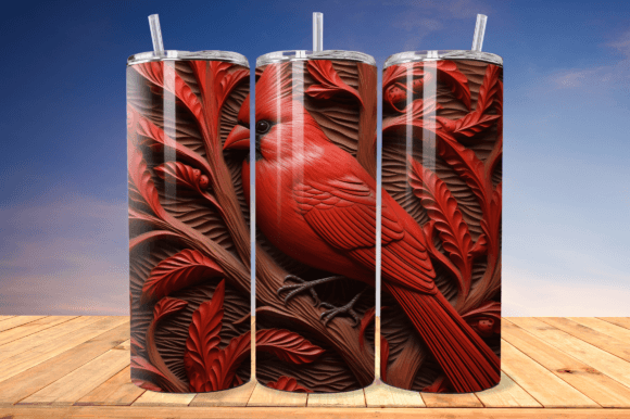 Red Cardinal Leather Engraving: A Bold Design Choice