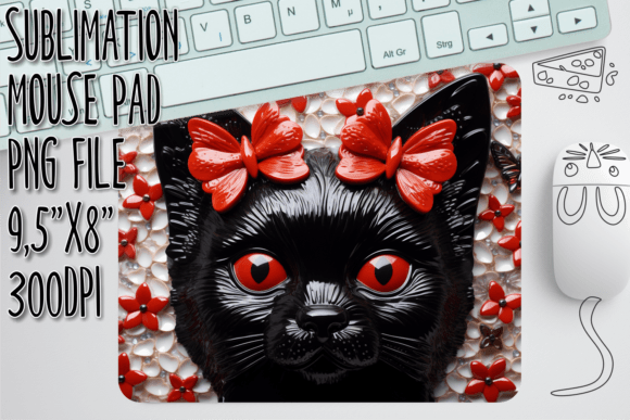 Strategic Application of 3D Flower Cat Mouse Pad Art for Brand Differentiation