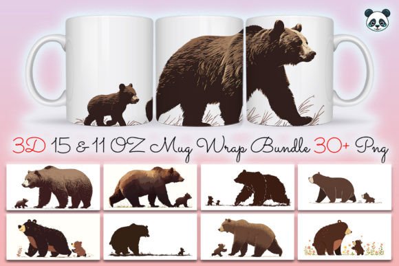 Strategic Branding with the Papa Bear Father’s Day Mug Wrap Bundle