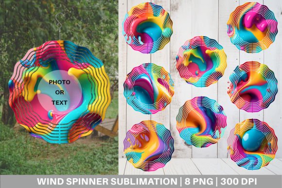 Transforming Outdoor Spaces with Wind Spinner 3D Liquid Colorful Designs