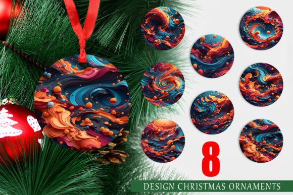 Transforming Your Holiday Decor with Christmas Ornament 3D Wave Colorful Designs